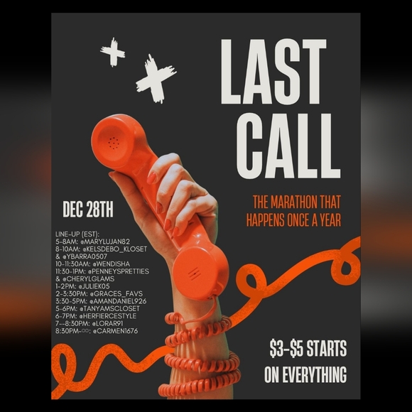 Last Call Marathon $3-$5 Starts 12pm CST - Picture 1 of 6